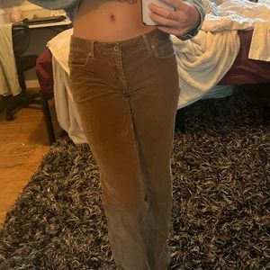 Sonoma Low Waisted Brown Corduroy Pants